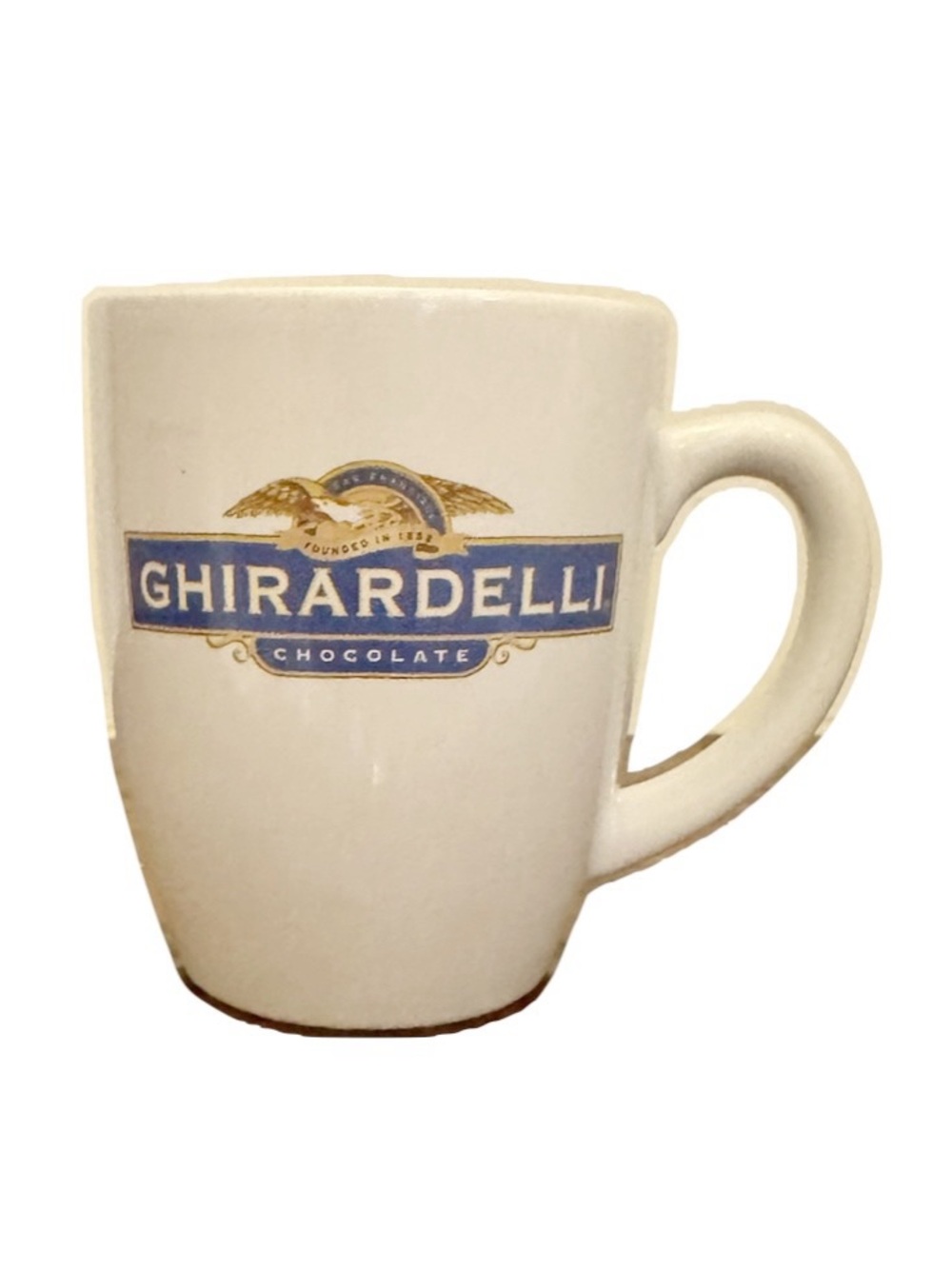 White Mug 3 for 15 SALE CLEARANCE Ghirardelli Chocolate